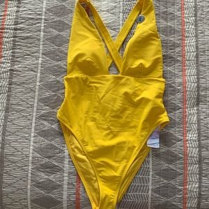 Forever 21 Yellow Swimsuit